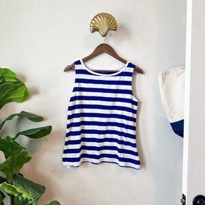 LOFT classic boat neck tank striped